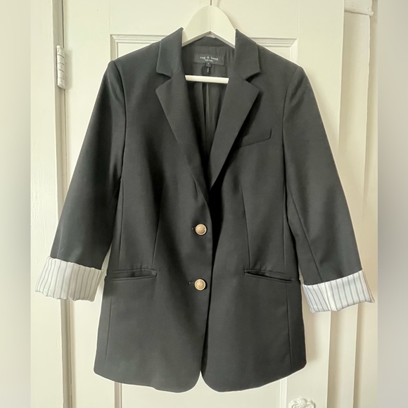 Rag and Bone black Charles boyfriend blazer in excellent condition. - Picture 3 of 5